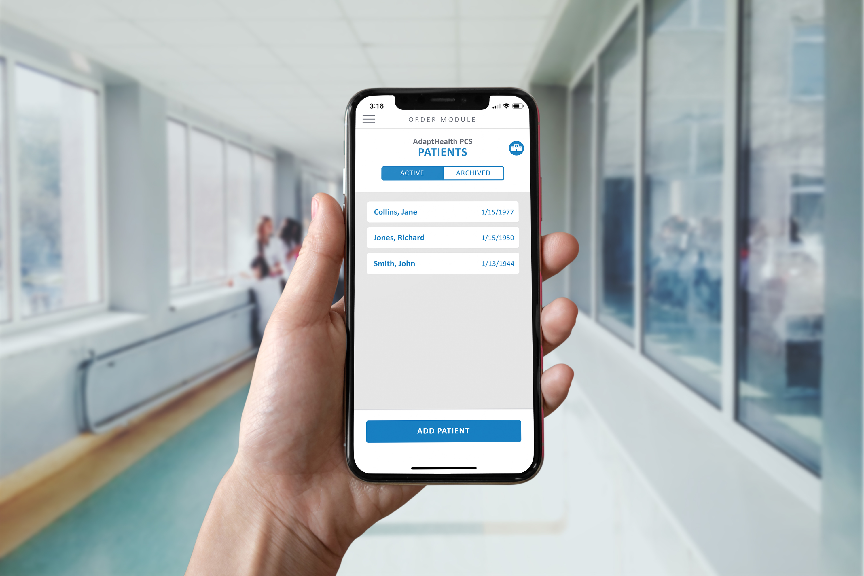 person holding iphone mockup