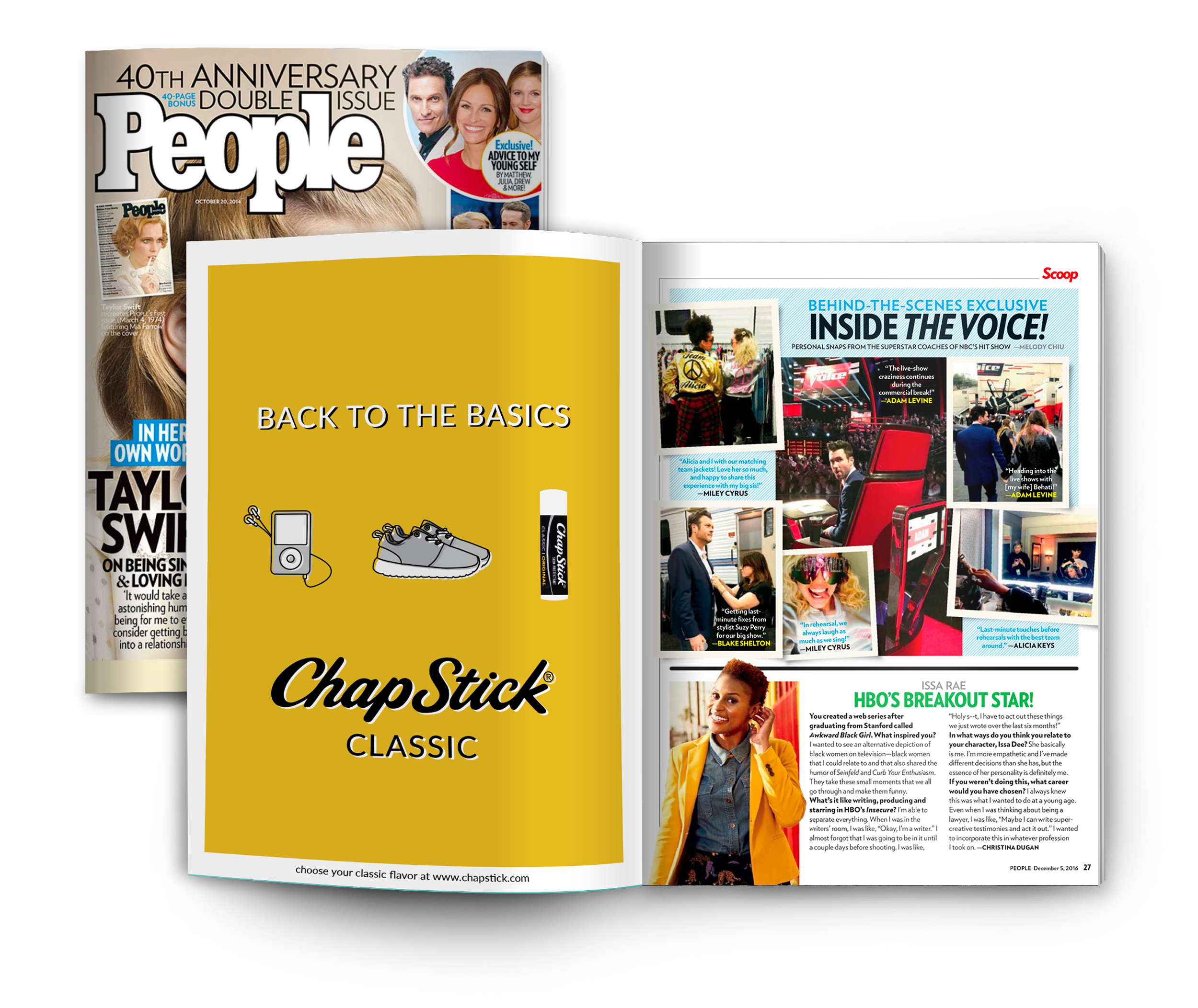 Chapstick ad magazine mockup
