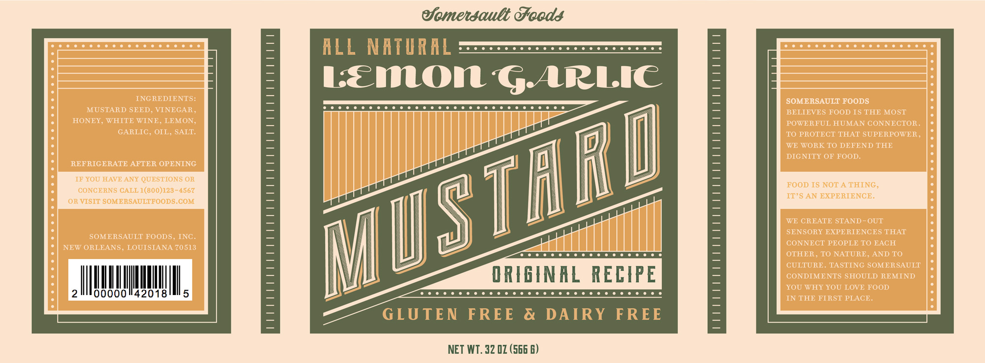 mustard label