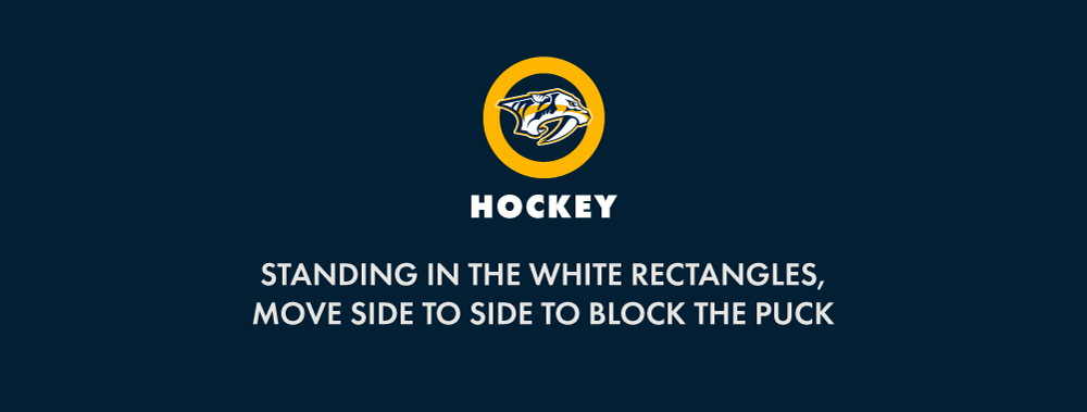 Mockup of the N Zone hockey game instructions