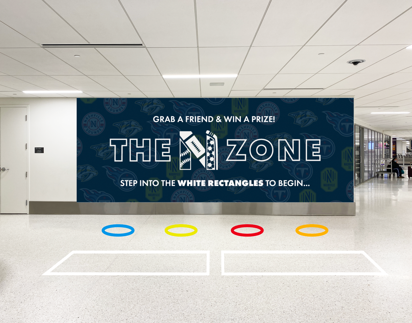 Mockup of the N Zone interactive screen