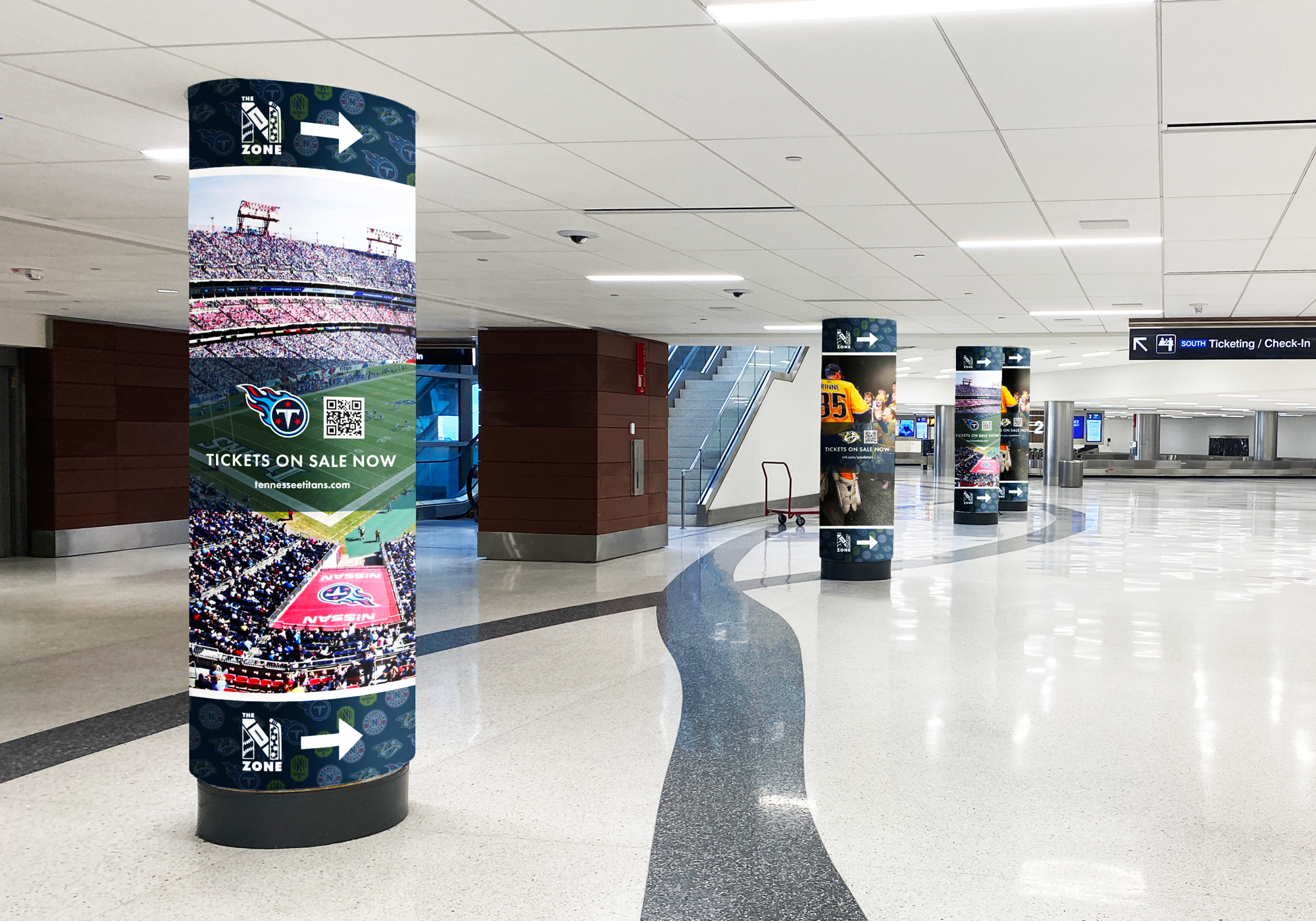 Mockup of the N Zone posts design