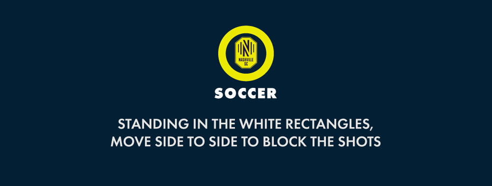 Mockup of the N Zone soccer game instructions