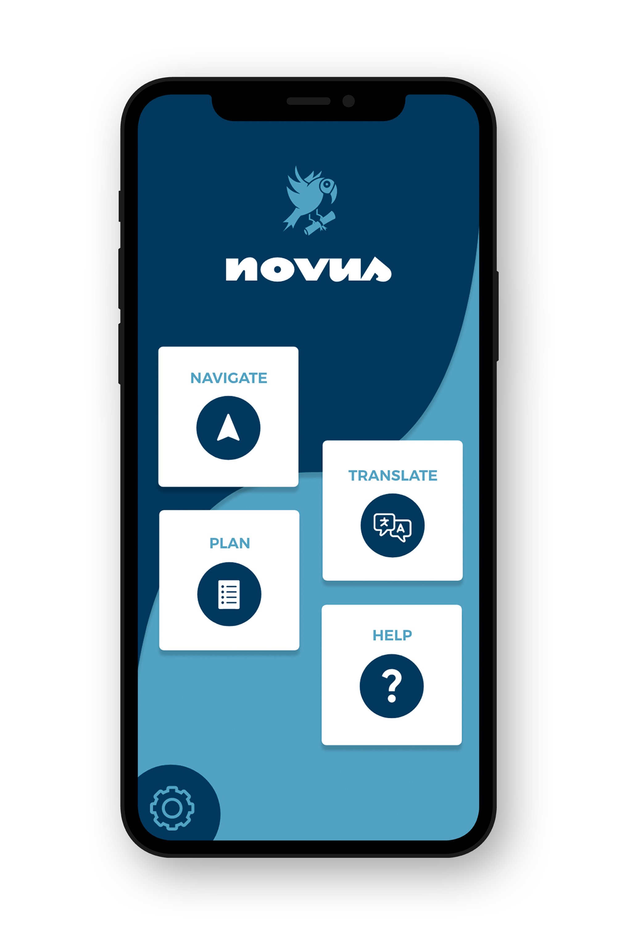 iPhone mockup of home screen
